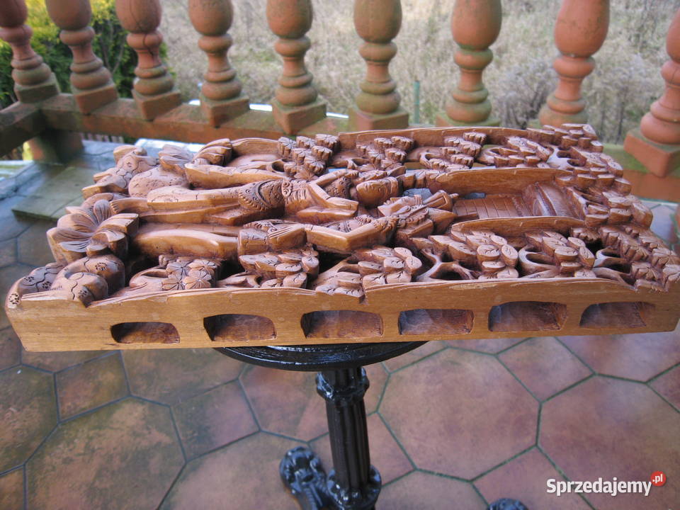 Rzeźba z drewna egzotycznego Szczecin sprzedam