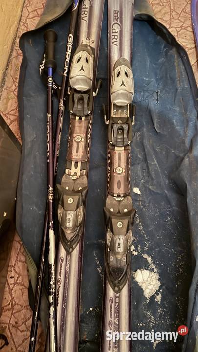 Narty 2 pary w super stanie Narty łódzkie Piotrków Trybunalski