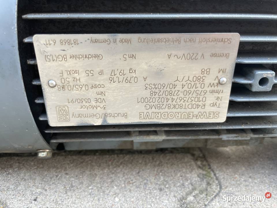 Motreduktor SEW z hamulcem 0104 kWobr 60248 Opoczno