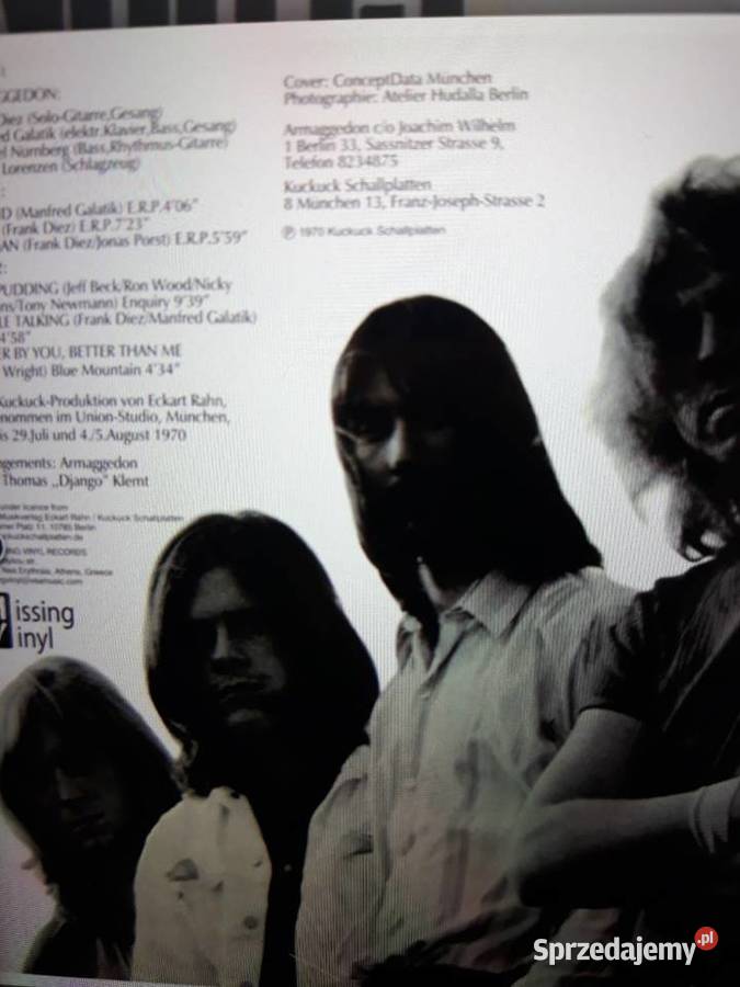 Archiwum niemieckiego Prog Rocka ARMAGGEDON 1 płyta Rzeszów