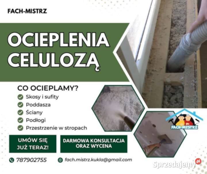 Ocieplenia poddasza Kocmyrzów usługi budowlane