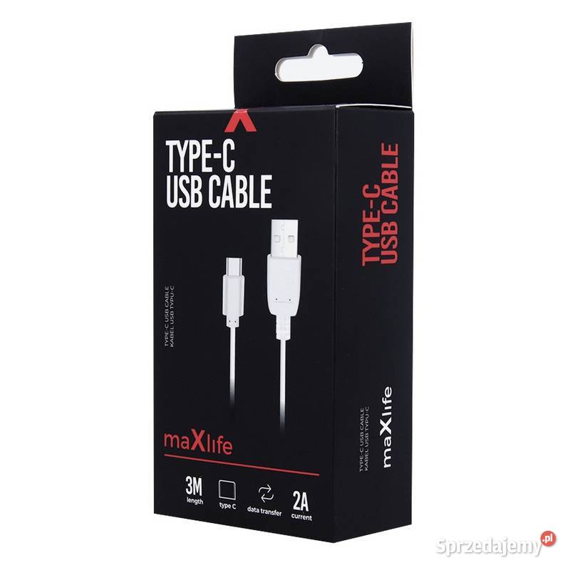 Długi przewód kabel USB typeC typC 3m 2A Akcesoria i części Siemianowice Śląskie sprzedam
