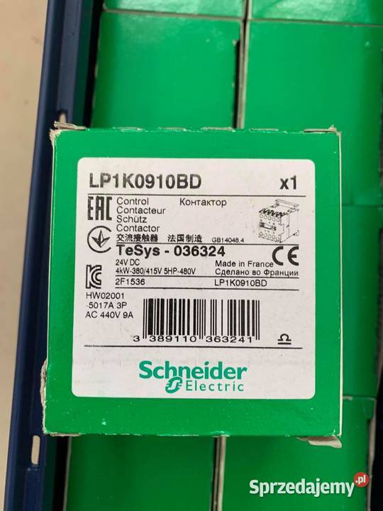 LP1K0910BD SCHNEIDER ELECTRIC Stycznik 24V Warszawa