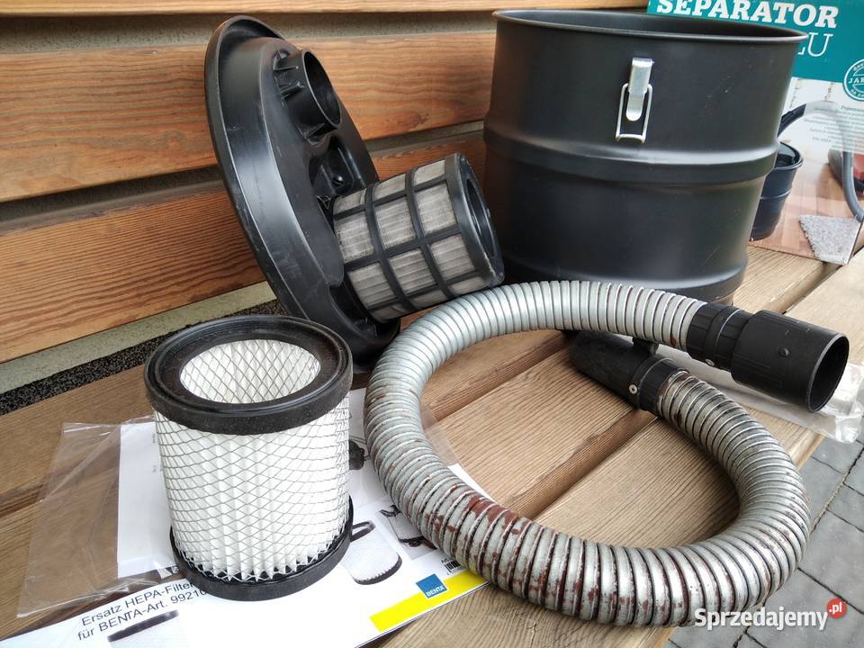 SEPARATOR POPIOŁU DO ODKURZACZA dwa FILTRY HEPA sprzedam