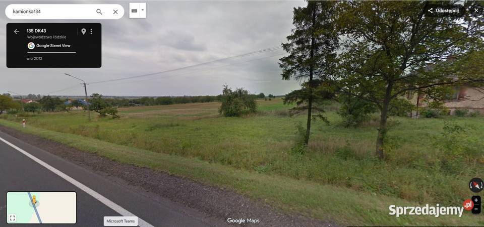Sprzedam działkę rolno budowlaną Kamionka