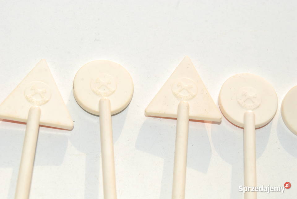 Stara zabawka znaki drogowe Igra makieta unikat Cieszyn