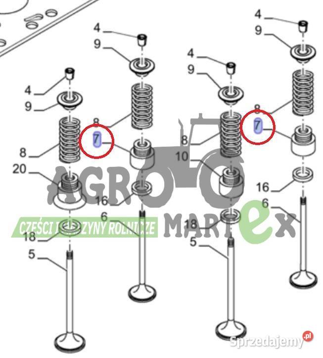4895072 6901088 USZCZELKA ZAWORU CNH Części zamienne Wichrów