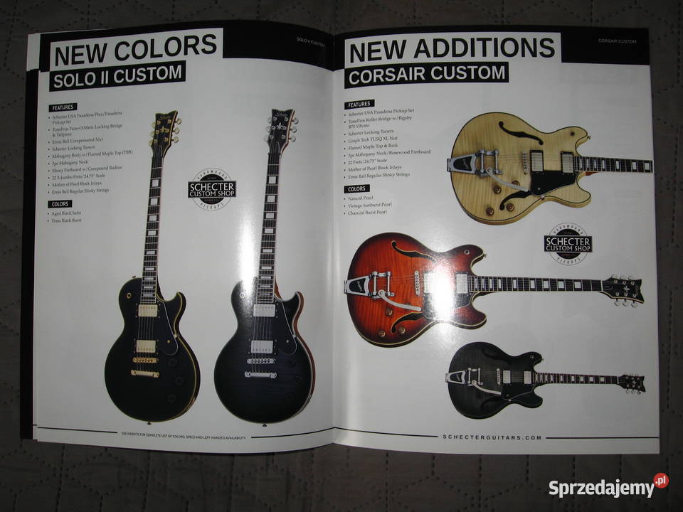 Schecter Guitar Research For 2017 katalog gitar Kępice sprzedam