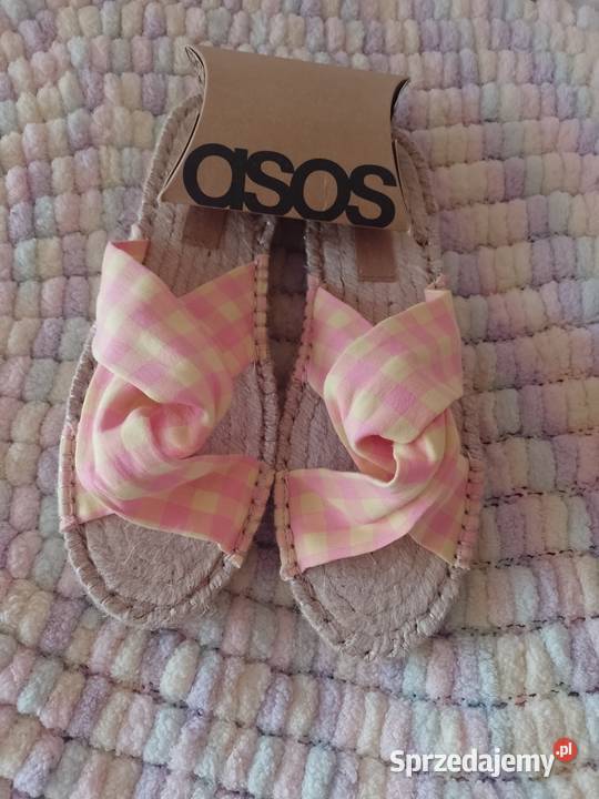 41 ASOS Ekskluzywne pastelowe klapki z Londynu małopolskie Kraków sprzedam