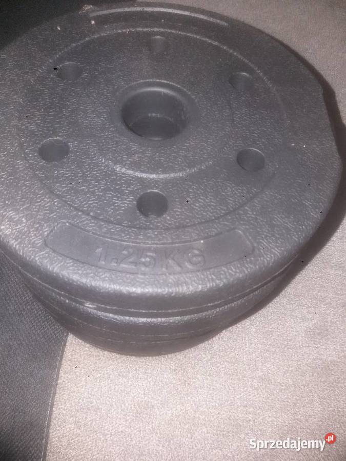 Obciążenie 125 4 sztuki Sprzęt do ćwiczeń Łomża sprzedam