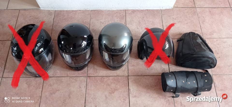 Kaski motocyklowe 4 saszetka wałek Prochowice