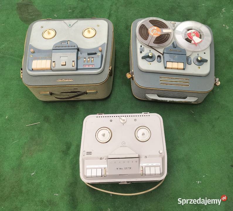3x magnetofon szpulowy GRUNDIG TK8 TK27 TK30 Magnetofony Leszno