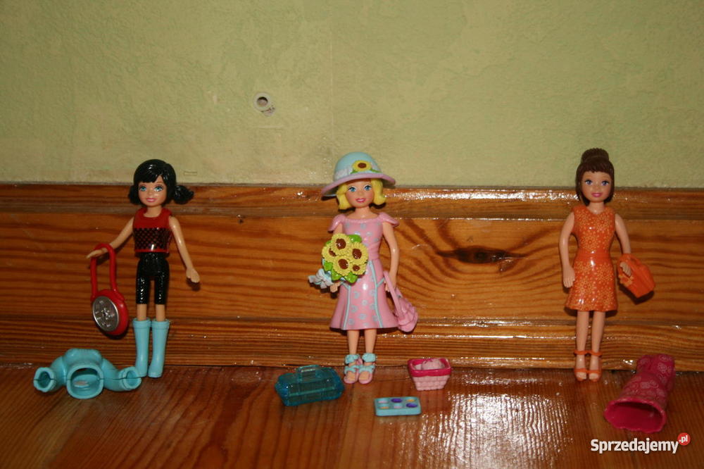 Laleczki Polly Pocket Mattel 3 zastawy Warszawa