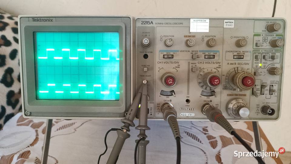Oscyloskop Tektronix 2215a 2 Kanały 60 MHz 2 x