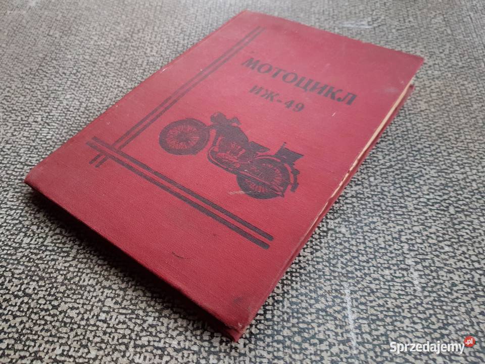 Stara Unikatowa Instrukcja Obsługi MOTOCYKLA