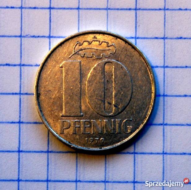 10 FENIGÓW 10 PFENNIG 1970 NIEMCY NRD Piszczac