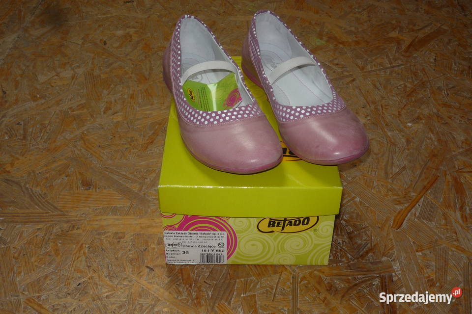 NOWE BEFADO 161Y652 Balerinki skórzane 36 Obuwie