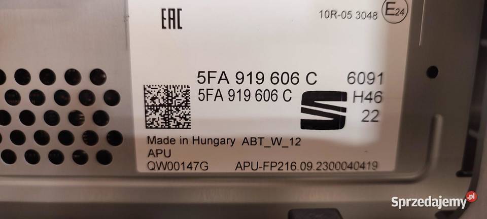 CUPRA FORMENTOR EKRAN WYŚWIETLACZ 5FA919606C KTL dolnośląskie