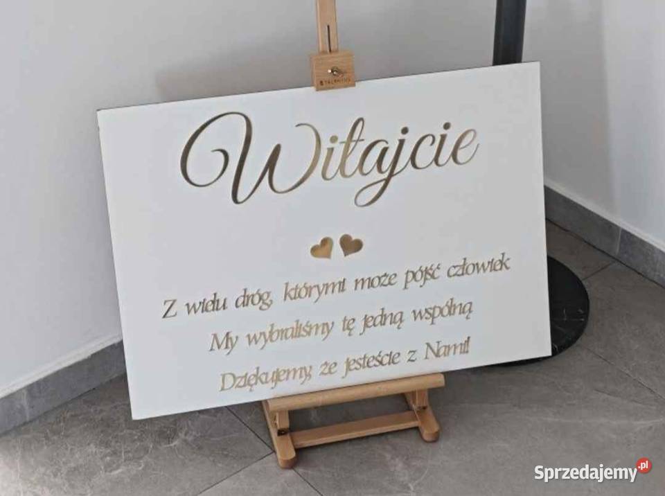Tablica ślubna dodatki sprzedam