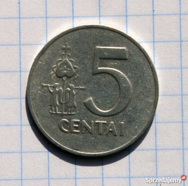 5 CENTAI 1991 LITWA Numizmatyka Parczew