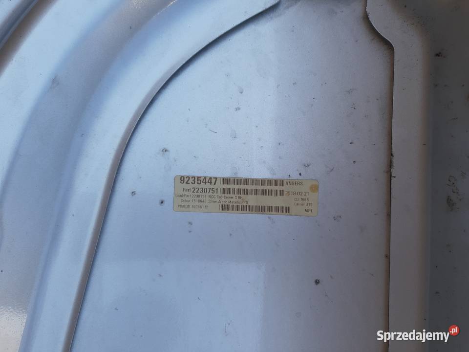 SCANIA R S POLIK NAROŻNIK KABINY OWIEWKA PRAWA części blacharskie Trzciel sprzedam