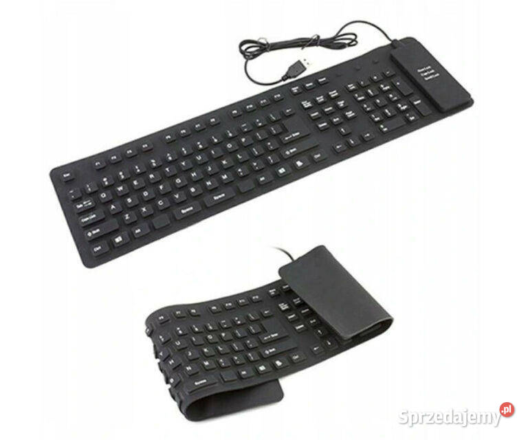 Silikonowa klawiatura przewodowa wodoodporna USB przewodowa Gliwice