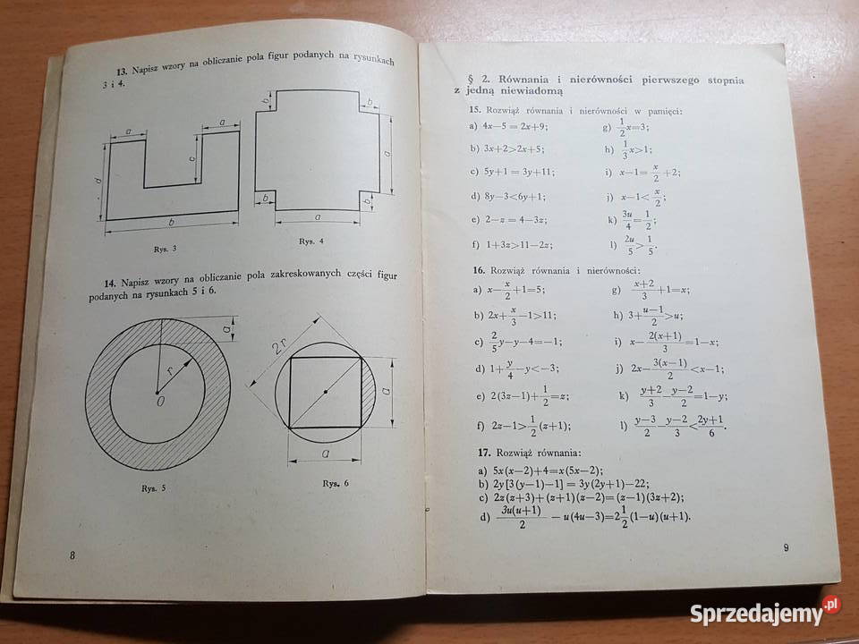 ZBIÓR zadań z algebry i geometrii dla klas VIII, A. Białas Złotniki