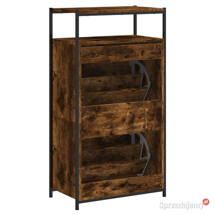 Szafka na buty przydymiony dąb 60x34x112
