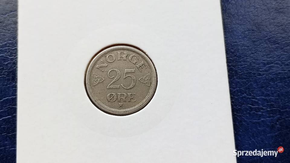 Stare monety 25 ore 1957 Norwegia Lesko
