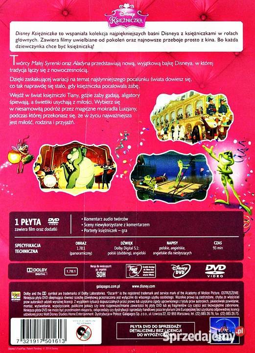 KSIĘŻNICZKA I ŻABA DISNEY KSIĘŻNICZKA wielkopolskie sprzedam