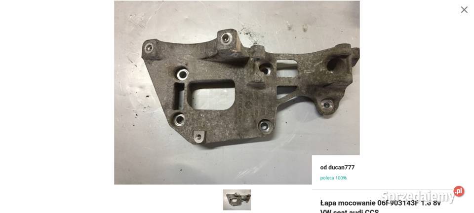 Łapa mocowanie 06F903143F 16 8v VW seat audi CCS