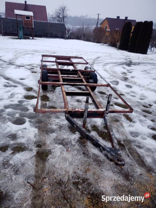 Przyczepa przyczepka ramo rama podwozie wóz nieuszkodzony Łukowica