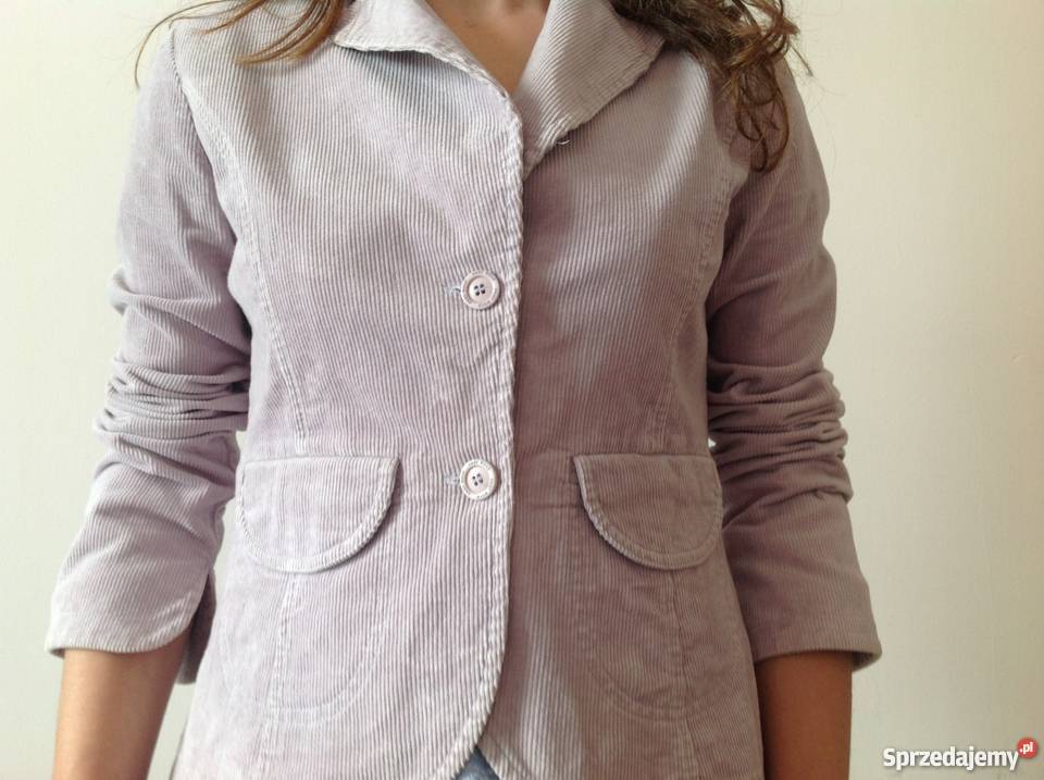 Żakiet sztruksowy wrzosowy