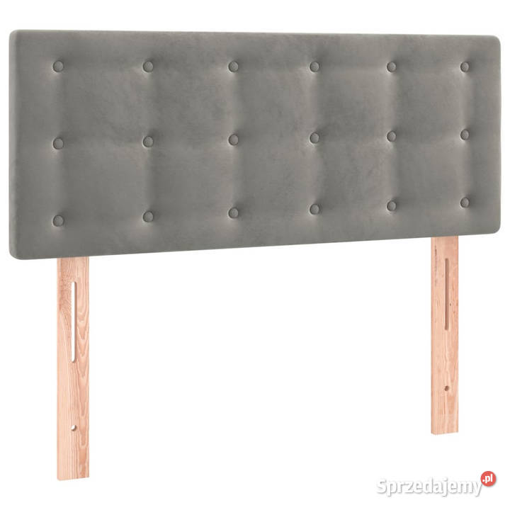 Zagłówek do łóżka z LED jasnoszary 90x5x7888 Warszawa