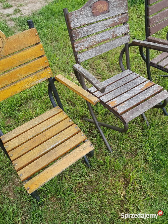 Krzesło krzesła fotel metalowe rurka z Głogowa