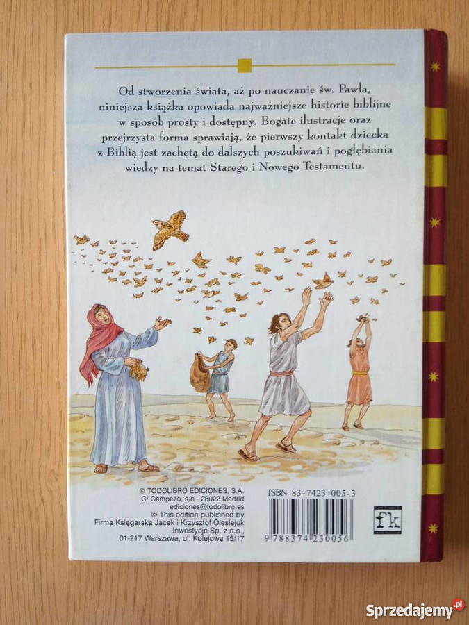 Historie Biblijne książka dzieci twarda okładka Dąbrowa Górnicza
