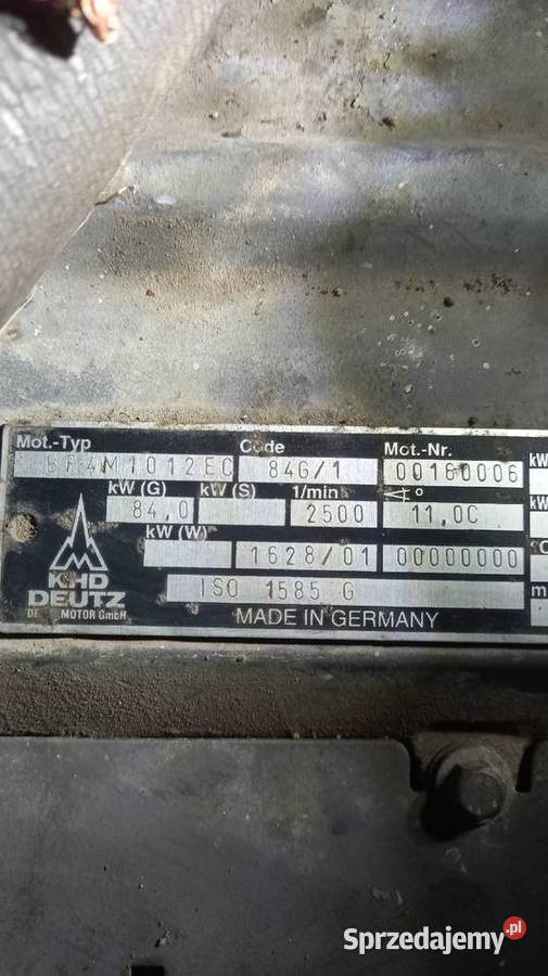 Silnik deutz 4cylindry kompletny BF4M1012 EC nie Pozostałe Maszyny budowlane