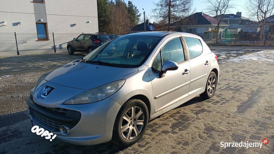 Peugeot 207 16 Hdi srebrny Wymieniony rozrząd Tarnów