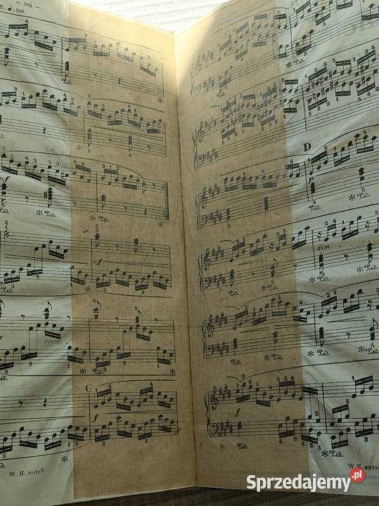Carl czernys śpiewnik nuty 1916 antyk Gdańsk