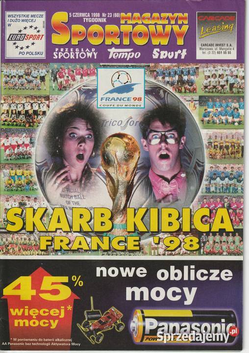 MAGAZYN SPORTOWY SKARB KIBICA MŚ 1998 łódzkie