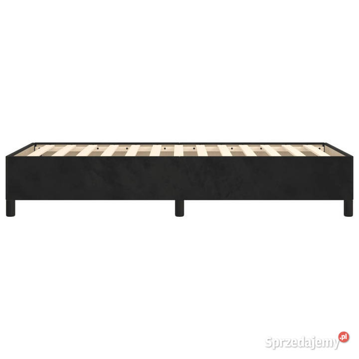 Rama łóżka czarna tapicerowana aksamitem 80 x Warszawa