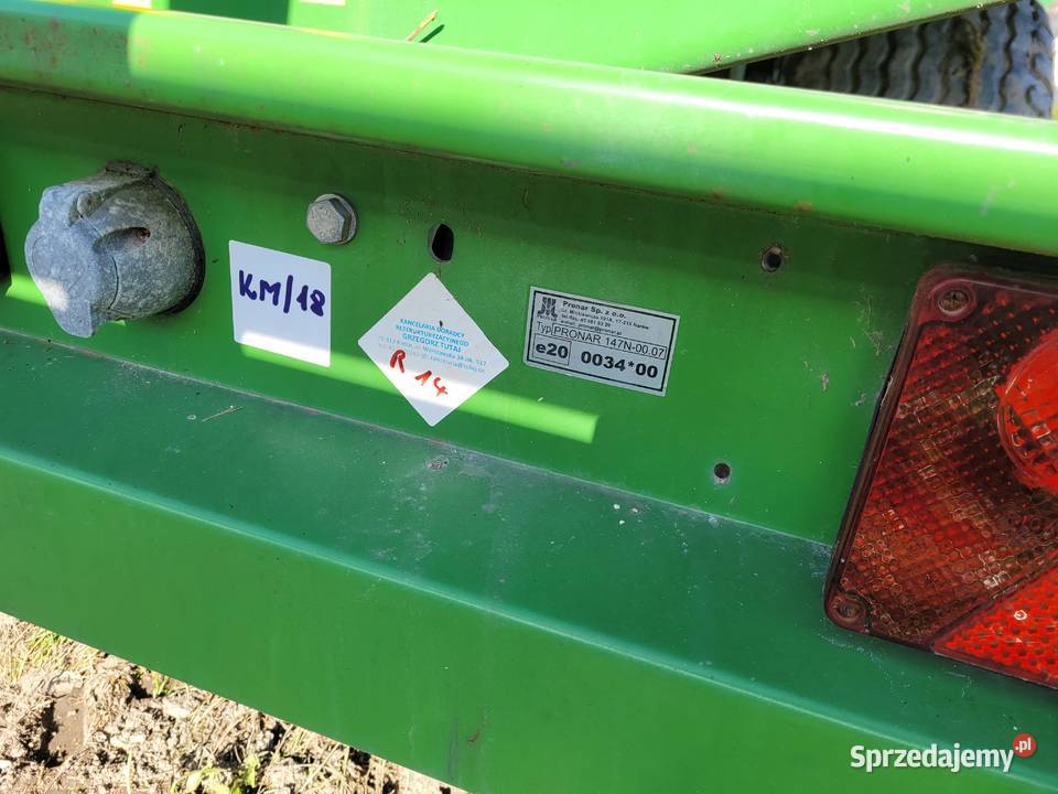 Przyczepa rolnicza do bel Pronar T026 2014 r świętokrzyskie Kielce