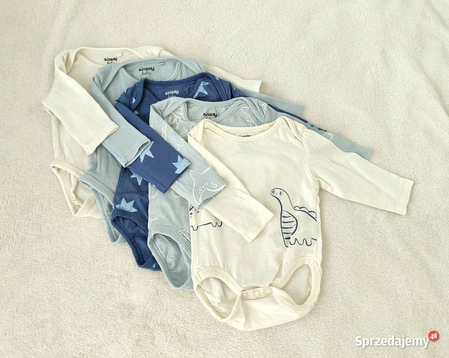 Body niemowlęce 56 Sinsay bawełna 5 pack Szczecin