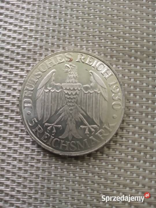 Moneta 5 marek 1930r KOPIA