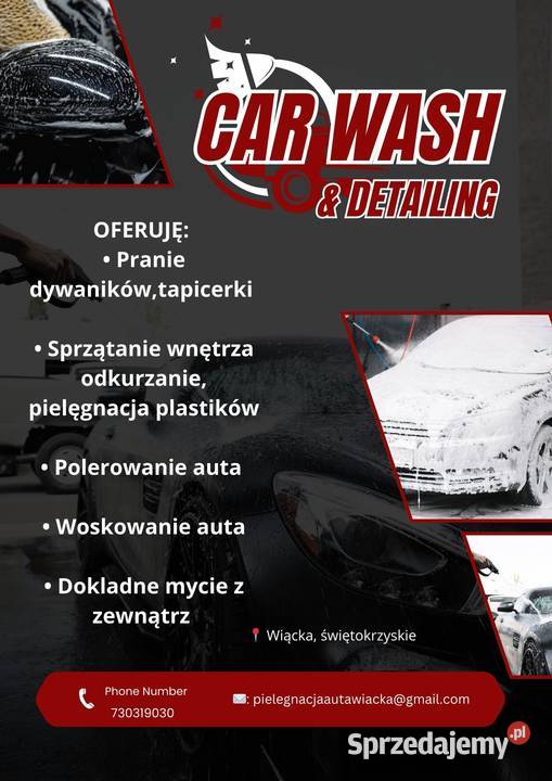 Detailing sprzątanie polerowanie aut osobowych i świętokrzyskie Wiącka sprzedam