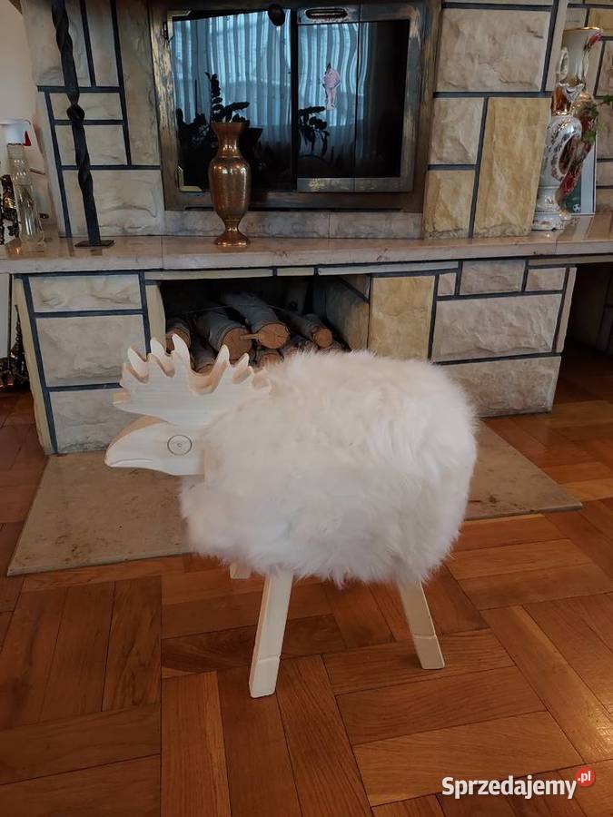 Renifer Reniferek Ozdobny z Naturalnej Owczej Szaflary