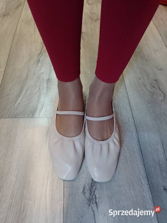 41 SEQWL Beżowe Baleriny wieczorowe z Londynu Kraków