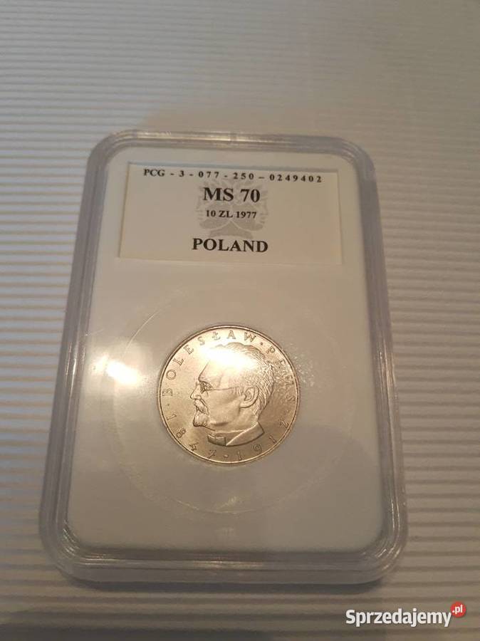 10 Bolesław Prus 1977 PCG MS70 śląskie Siemianowice Śląskie