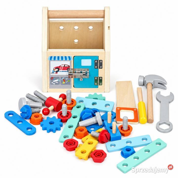 Drewniany zestaw majsterkowicza ECOTOYS 32