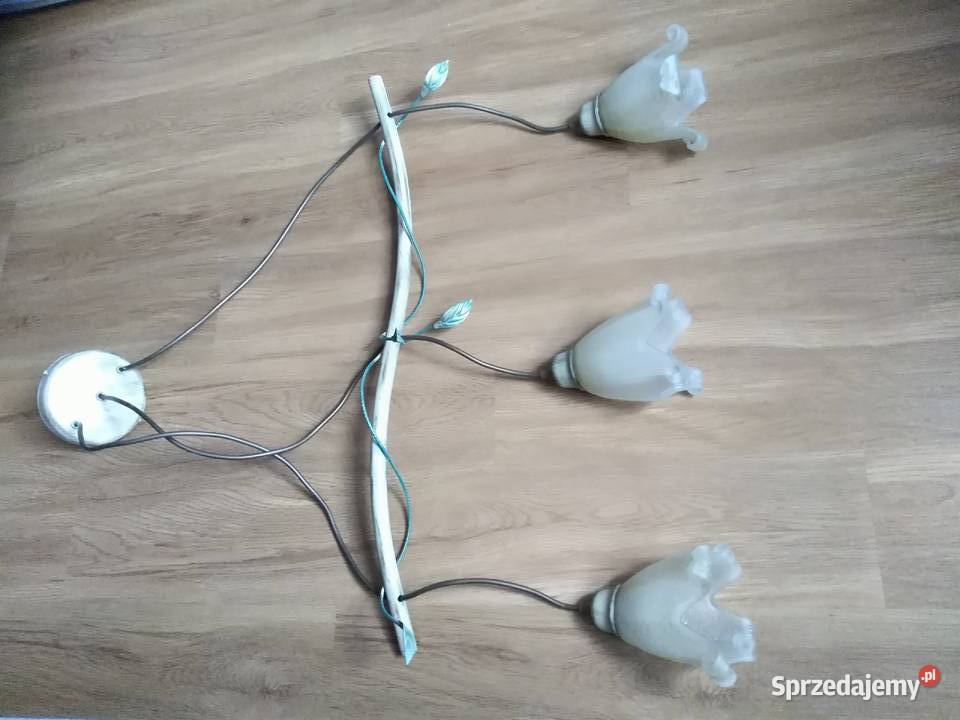 Lampa wisząca sufitowa z motywem kwiatowym sprzedam